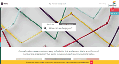 Desktop Screenshot of crossref.org